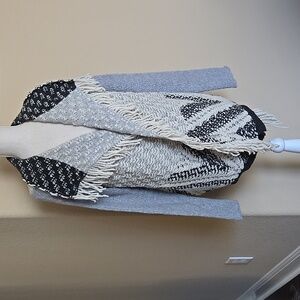 NEW Anthropologie Moth Shawl Yarn Sweater Cardigan in Gray / Neutrals - S